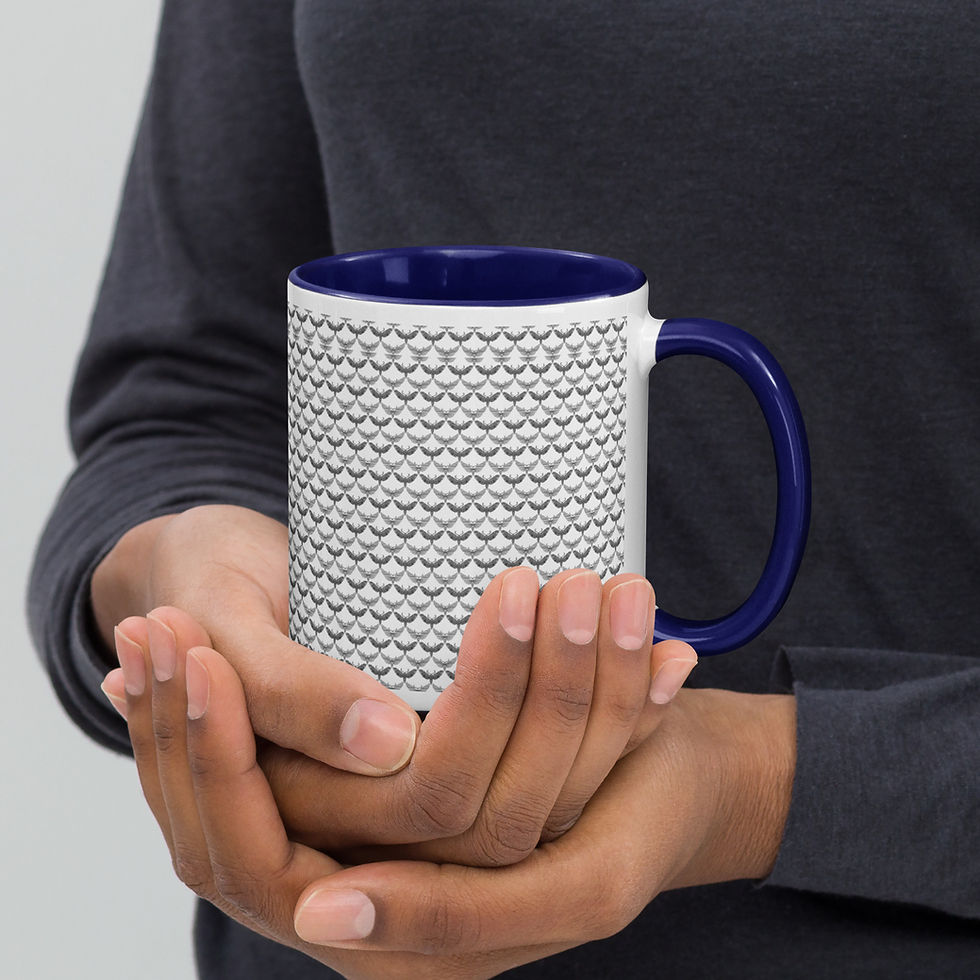 Thumbnail: Art DeCo Collection: Empire of Moths Mug with Color Inside