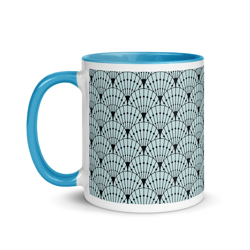 Thumbnail: Art DeCo Collection: Fan Out Mug with Color Inside