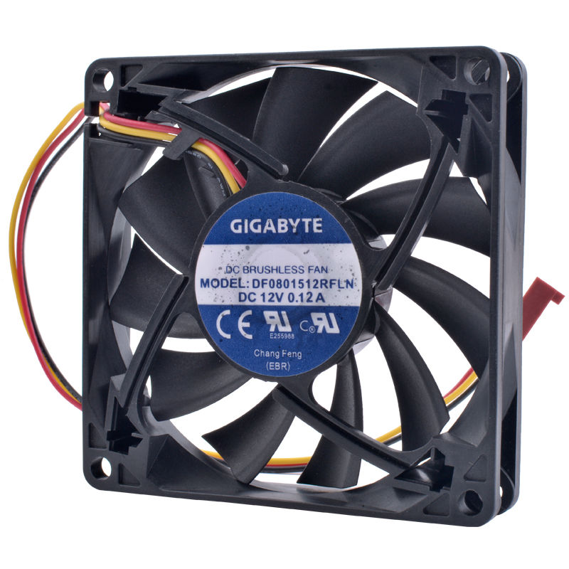 Thumbnail: GIGABYTE DF0801512RFLN 12V DC BRUSHLESS FAN