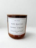 RC HOME oak barrel + sweet liquor coconut soy wax candle 8oz on white