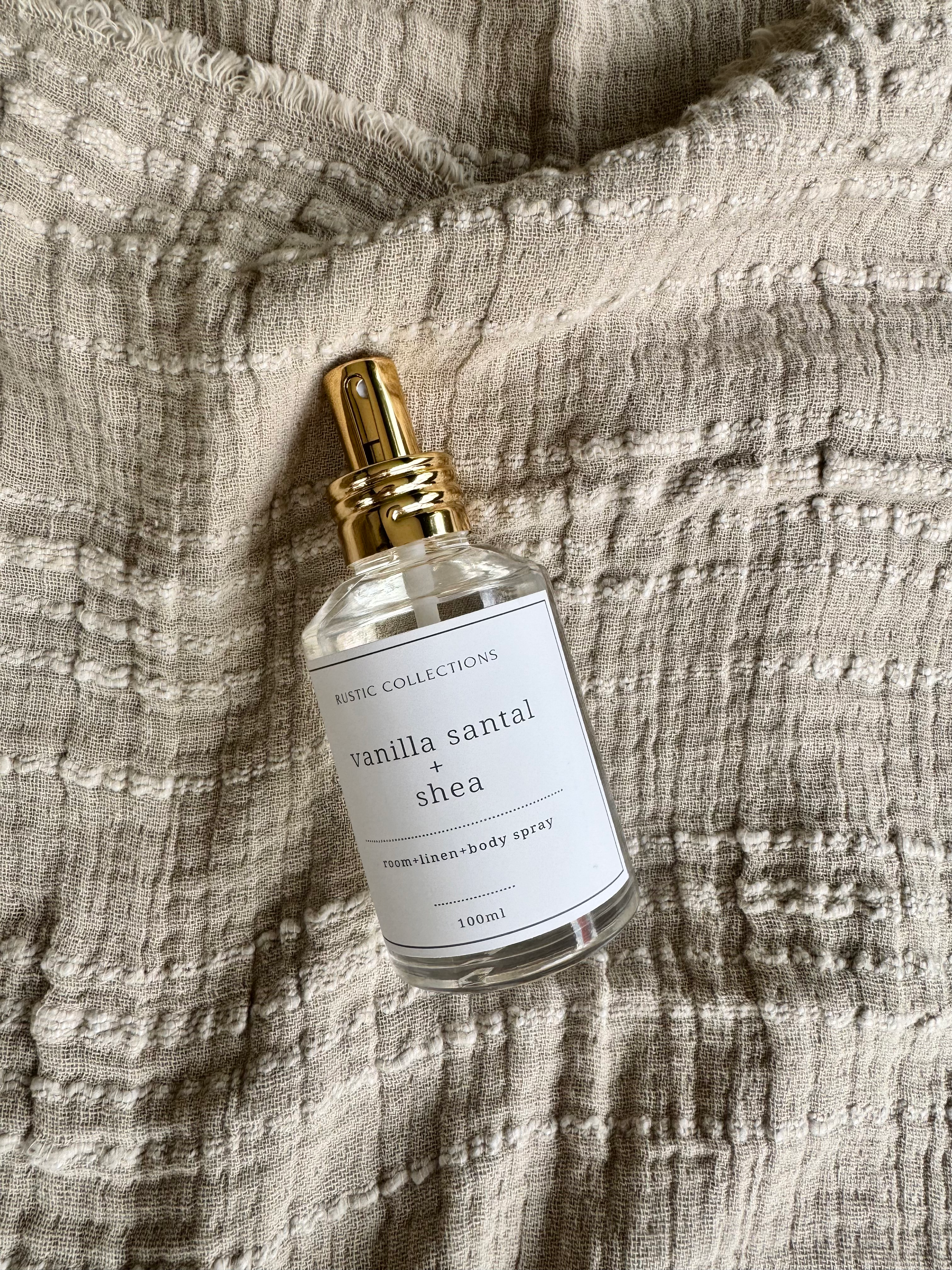 Vanilla Santal + Shea room spray
