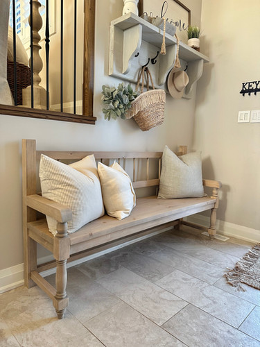Lexie Hallway Bench Farmhouse Furniture Canada Ontario