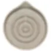 Speckled ceramic spoon rest with a circular labyrinth design for kitchen use.
