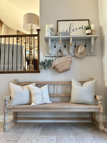 Lexie Hallway Bench Farmhouse Furniture Canada Ontario