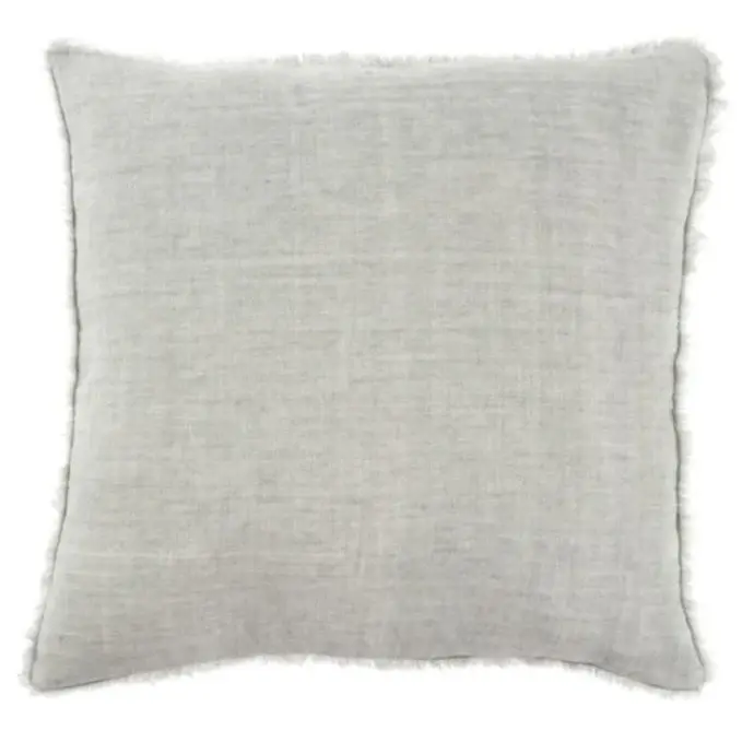 LINA LINEN PILLOW | FLINT GREY