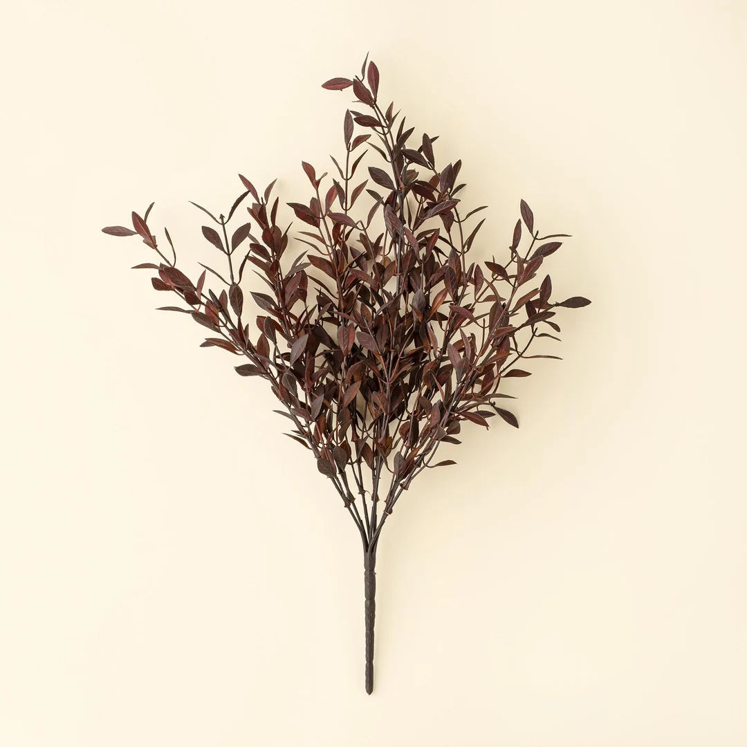Plum willow leaf spray in a dark burgundy shade