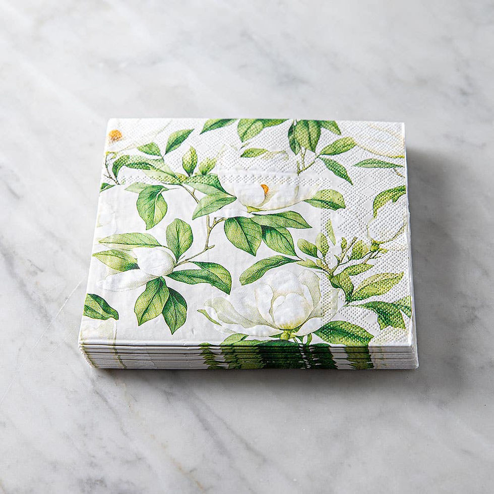 MAGNOLIA 3 PLY COCKTAIL NAPKIN