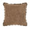 Miniature : Brown square pillow with scalloped edges on white background Rustic Collections