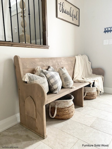 Handcrafted Century Farmhouse Pew Rustic Collections Furniture