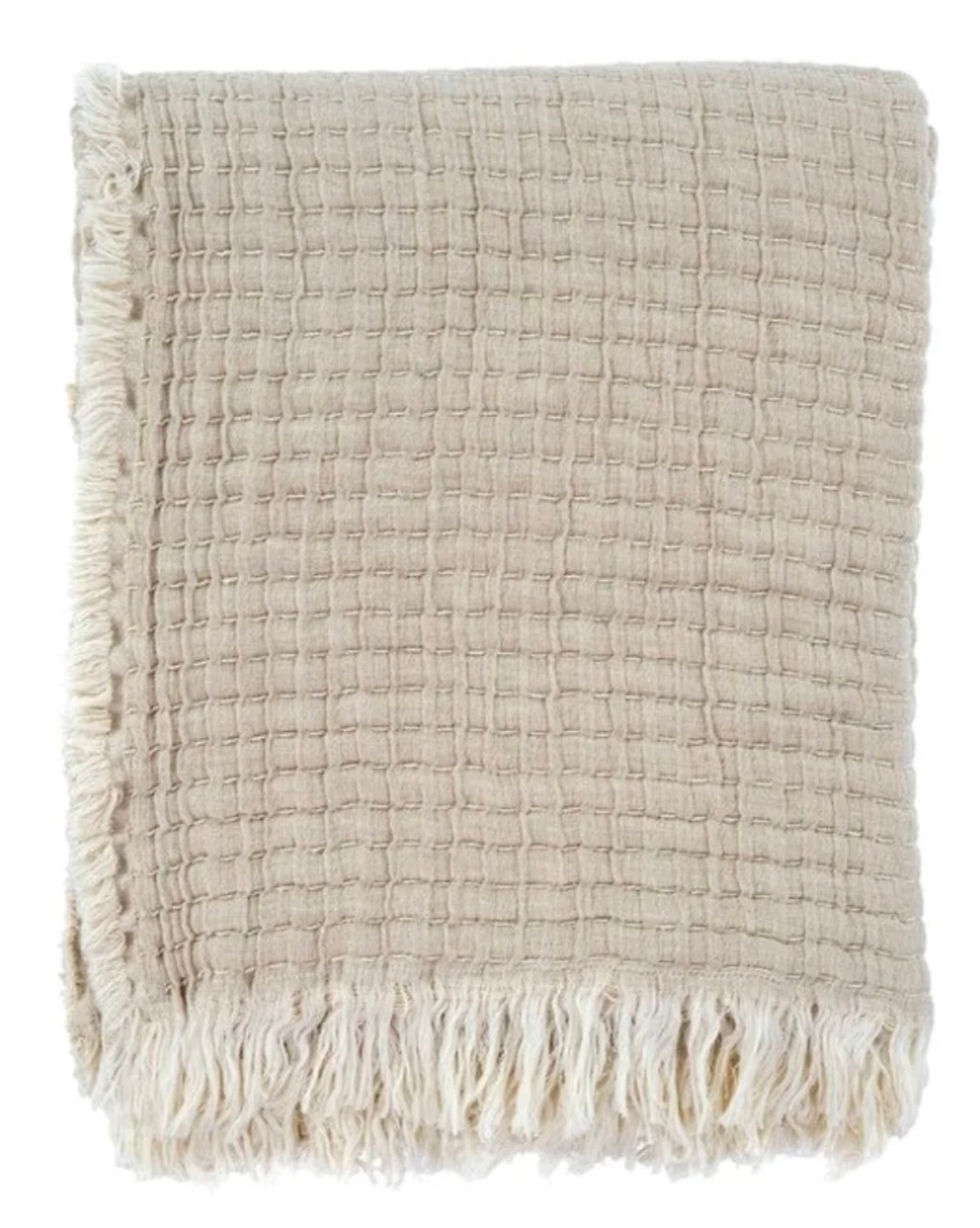 CROSS STITCH THROW BLANKET