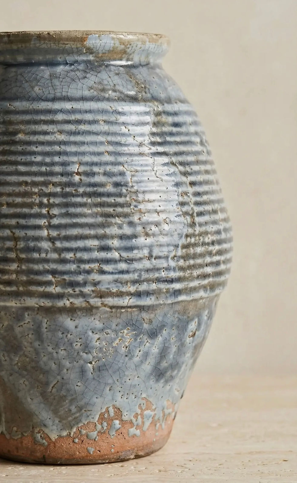 Thumbnail: Andrea Smokey Blue Vase | Large
