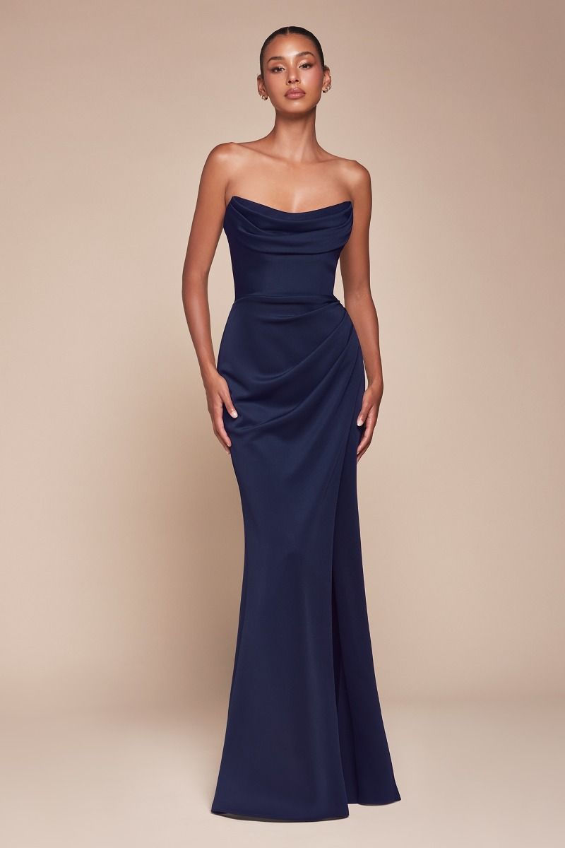 Thumbnail: CD355 STRAPLESS NEOPRENE FITTED GOWN