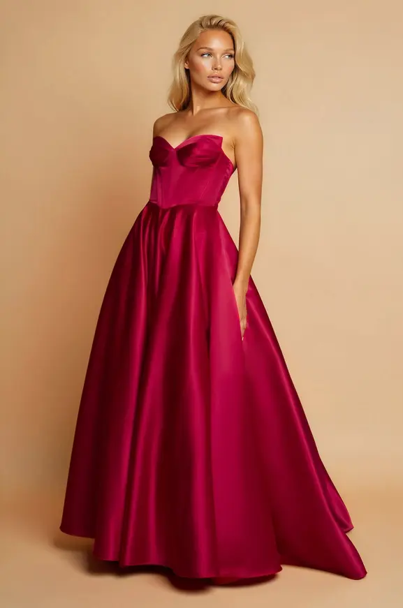 Thumbnail: Long Corset Prom Formal Ball Gown