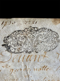 Manuscrit de 1730 |羊皮紙の古文書