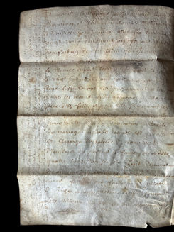 Manuscrit de 1730 |羊皮紙の古文書