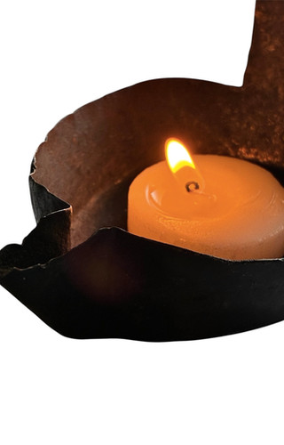 Lampe de fer forgé | フランスアンティークオイルランプ