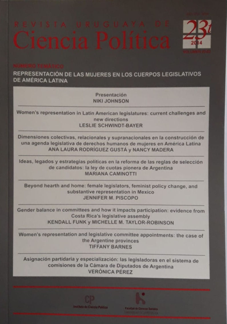 Revista uruguaya de Ciencia Política Nº23
