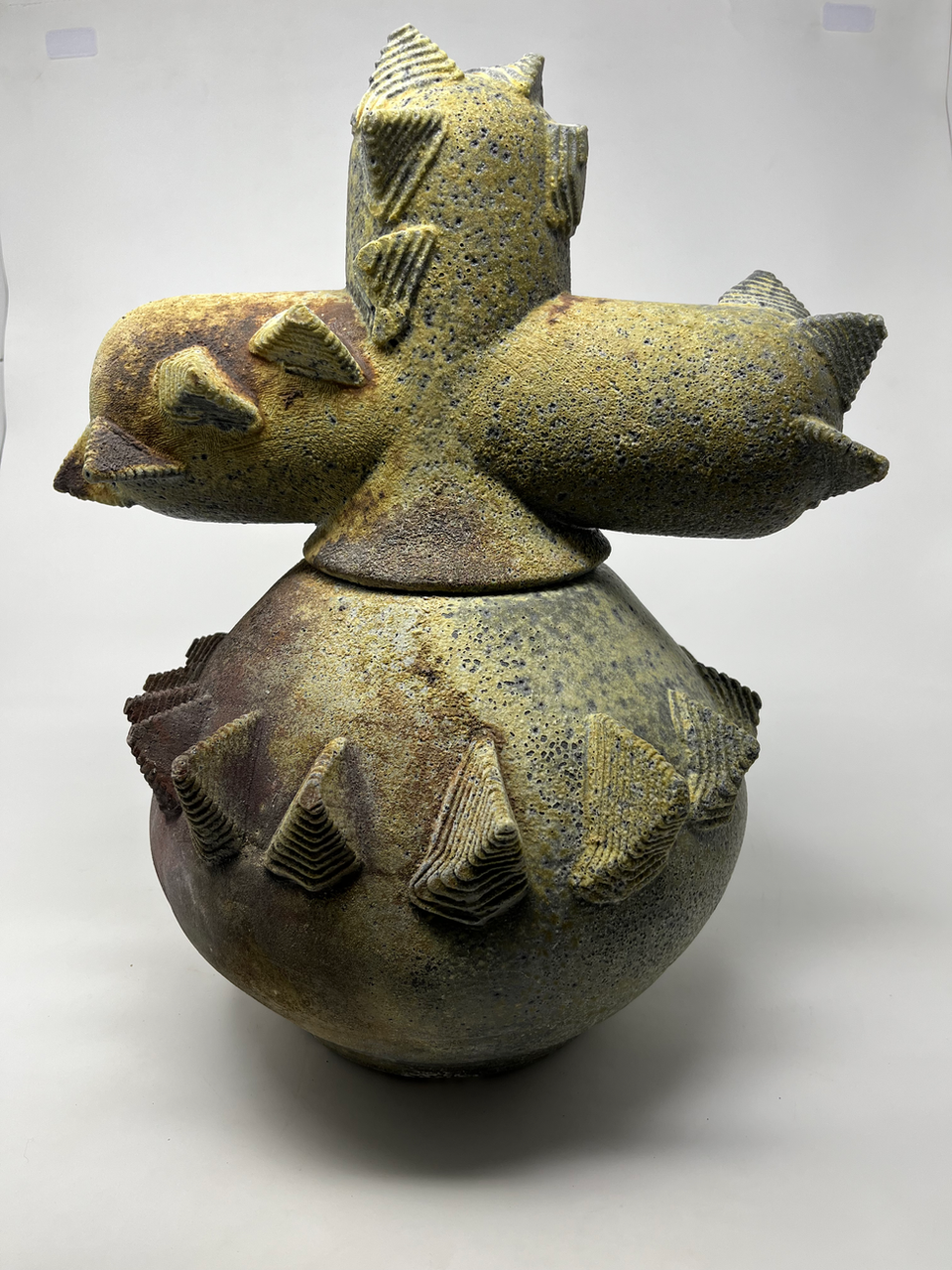 Ceramic sculpture, Wood fired sculpture, Fertility Jar