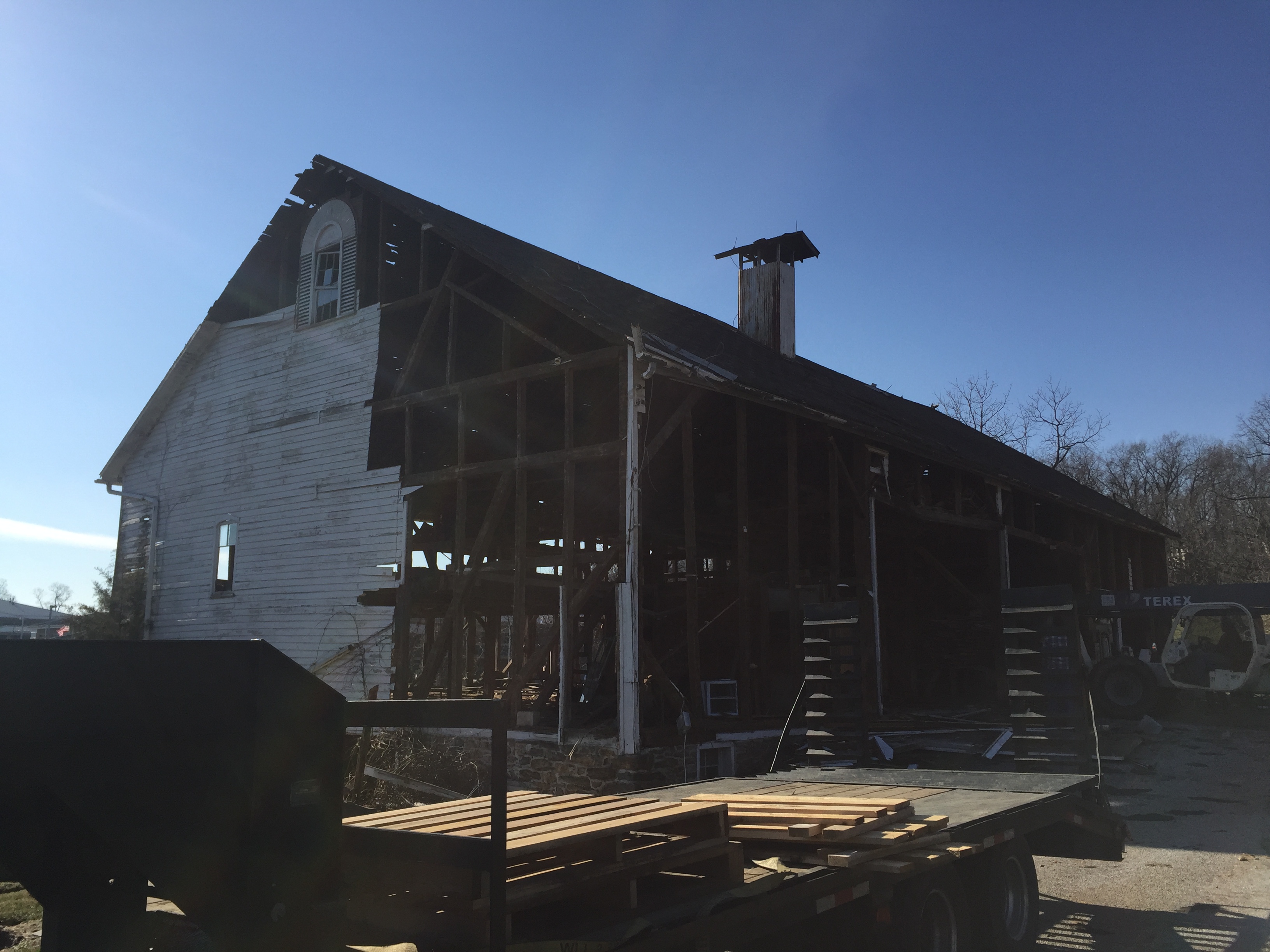 Vintage barn roof