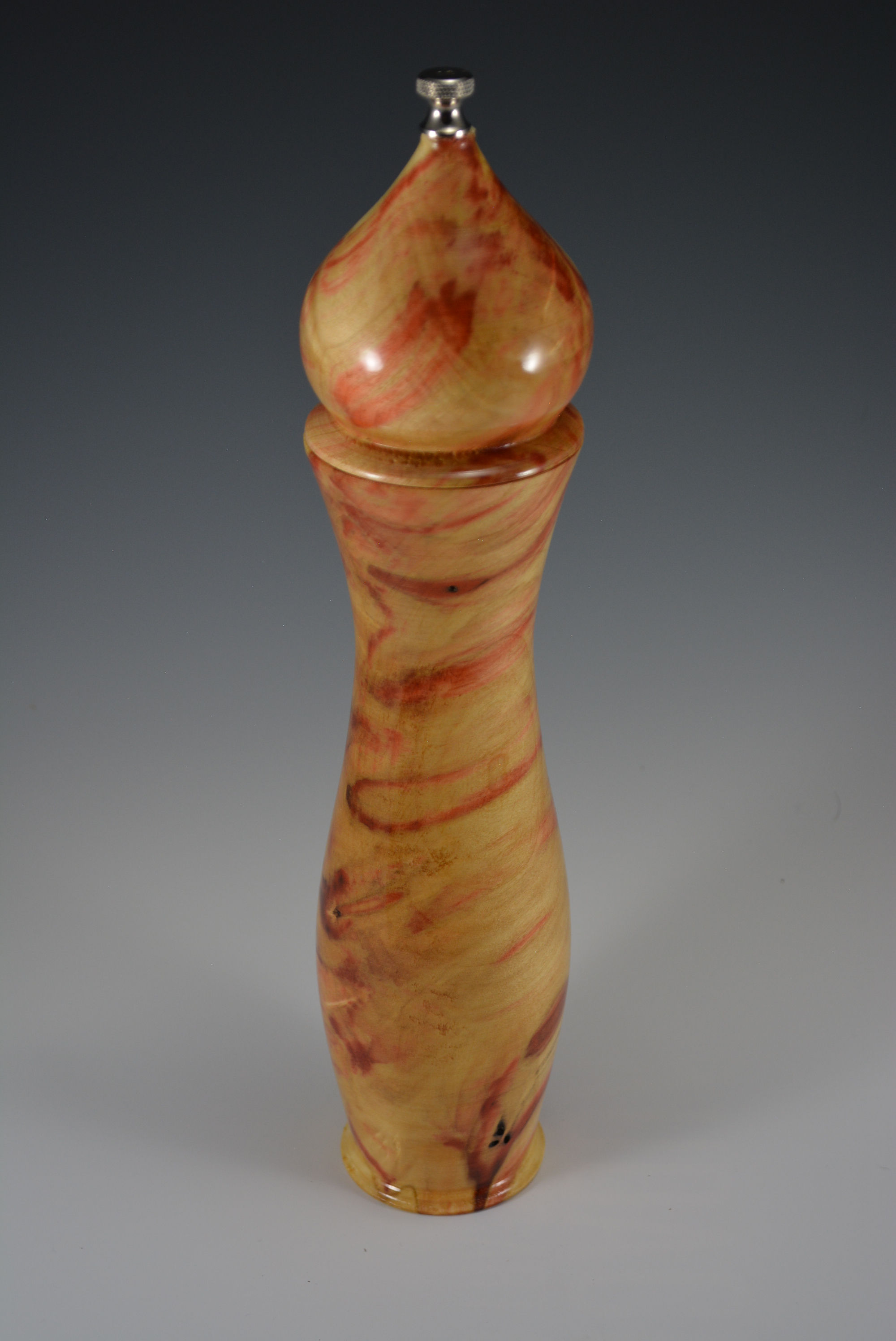 Beautiful Flame Box Elder Salt/ Pepper Mill