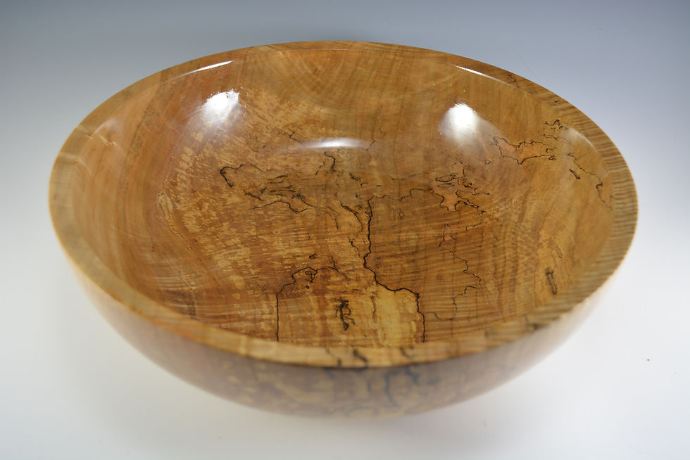 Thumbnail: Highly Figured and Spalted Maple Bowl Set 2 pc