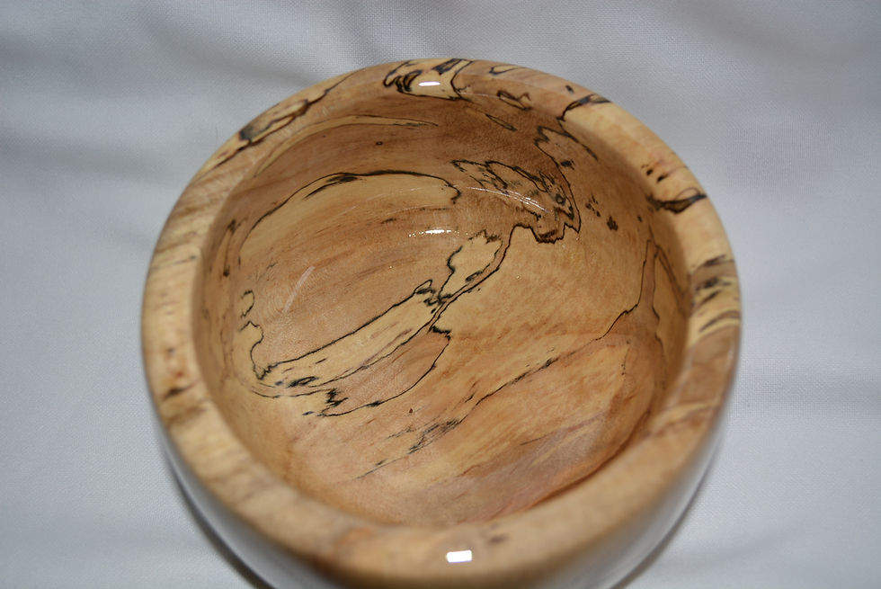Thumbnail: Awesome Spalted Maple Bowl or Yarn Bowl