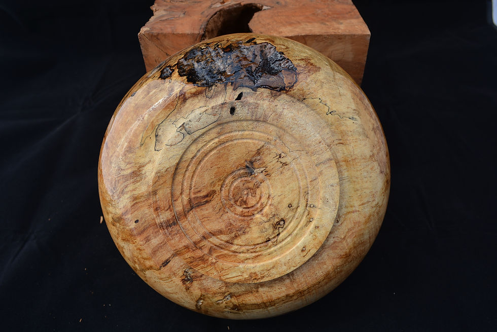 Thumbnail: Handmade Spalted Maple Bowl