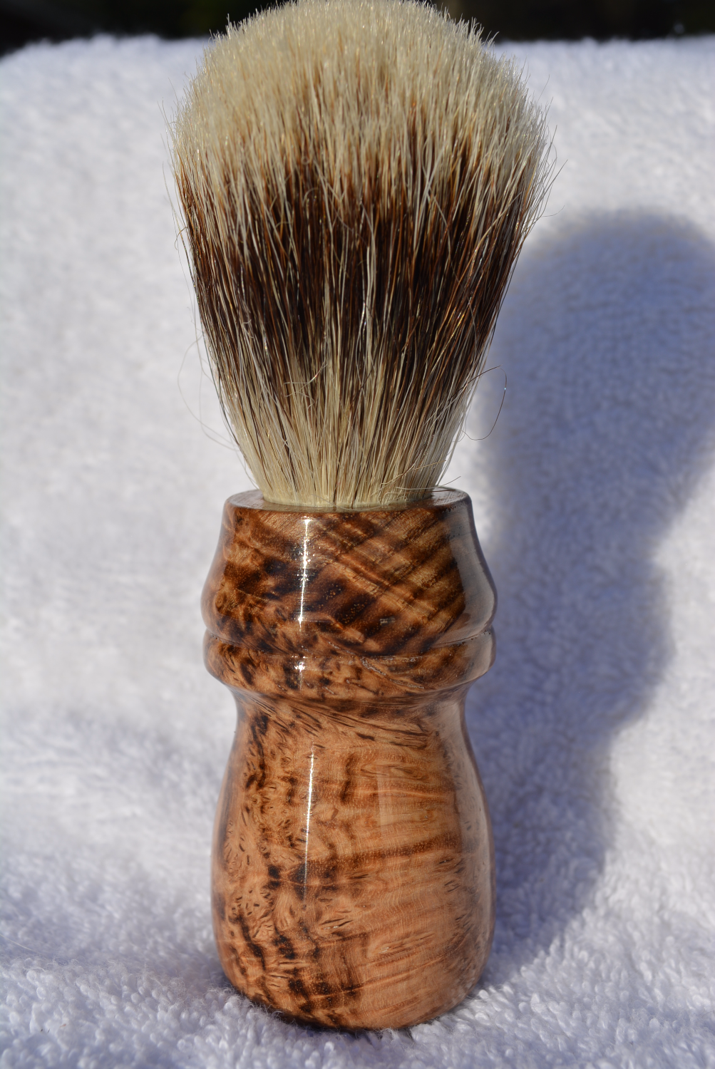 Handmade Black Ash Burl Shaving Brush