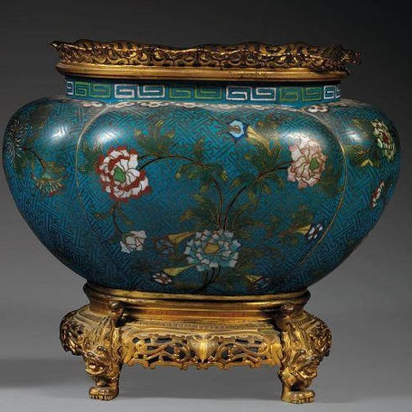 A Cloisonne Jardiniere