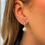 Miniatura: Arete circonia perla dorado