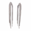 Miniatura: Aretes tiras circonias 