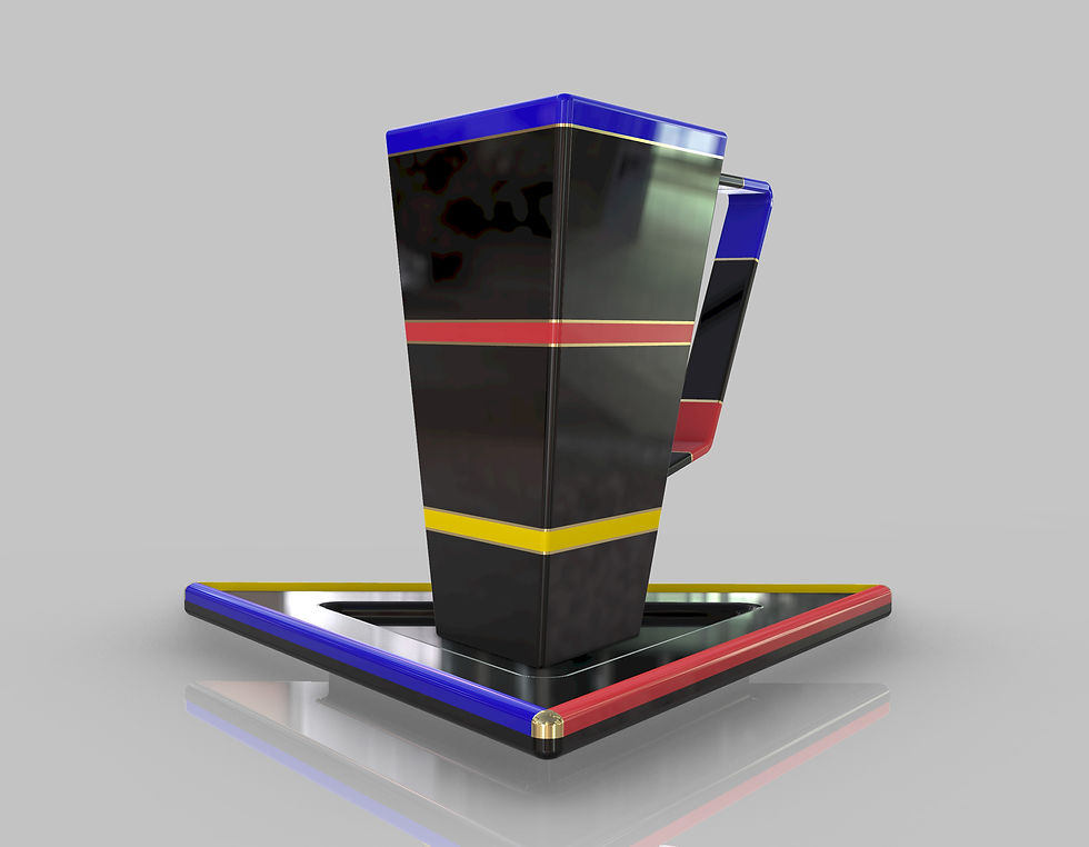 Trivisage Mug with Geometric Design