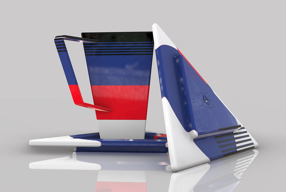 Trivisage Mug with Geometric Artwork