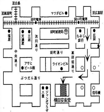 株式会社横田安楽堂map