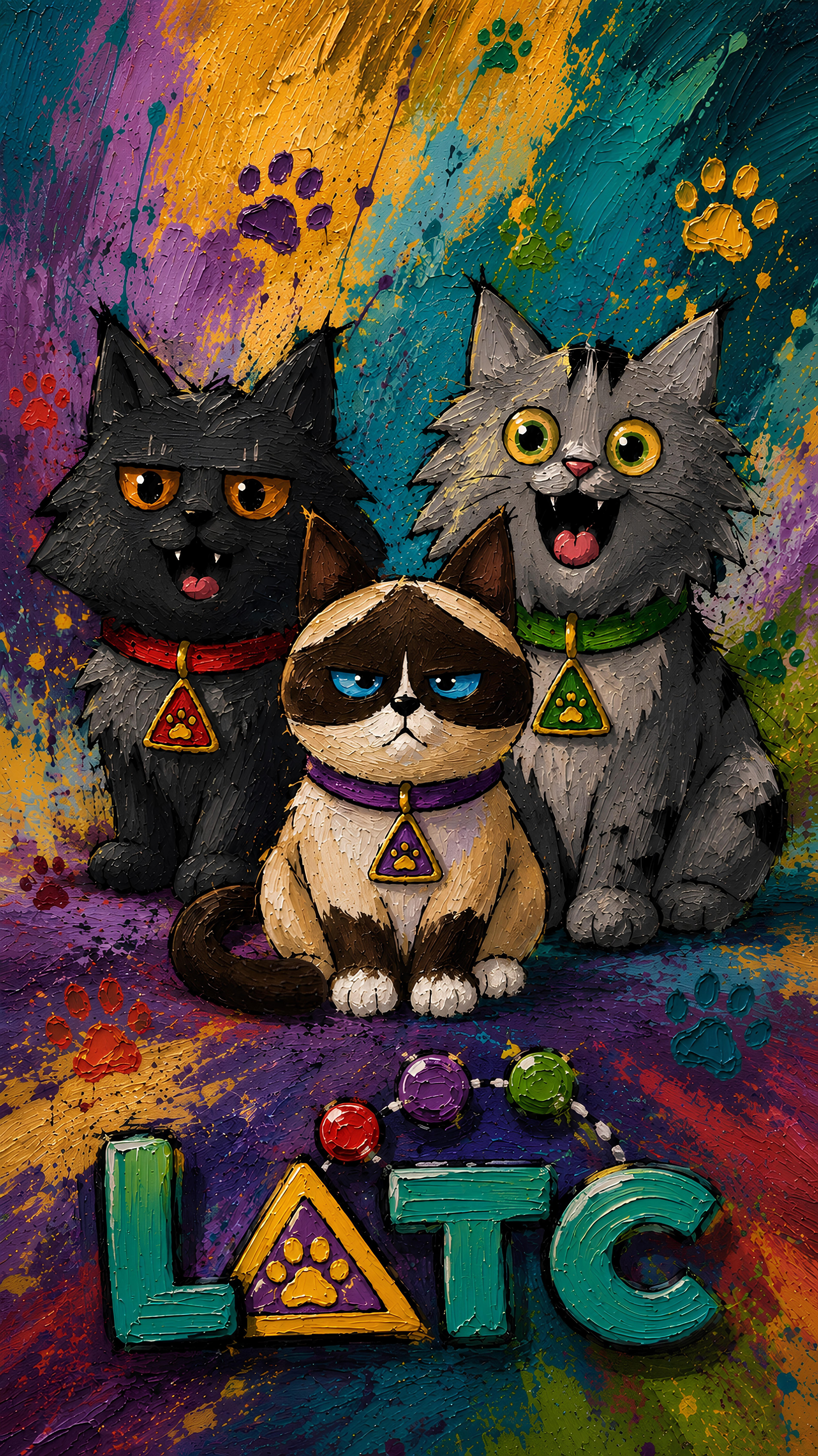 Looney & The Coons "But Make It Art" Phone Wallpaper