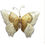 Thumbnail: Metallic butterfly wall decor with textured gold and white wings; Ringal Artisans Haven.
