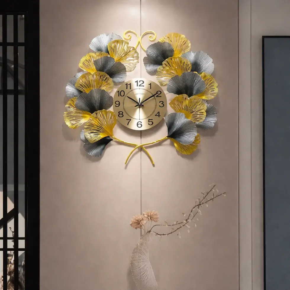 Thumbnail: Leaf Stem Wall Clock