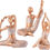 Thumbnail: Three yoga statues in different poses, golden and silver. Ringal Artisans Haven.