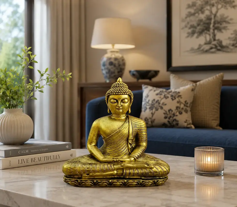 Golden Kamal Buddha Statue