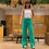 Miniatura: CALÇA WIDE LEG CINTURA ALTA VERDE 