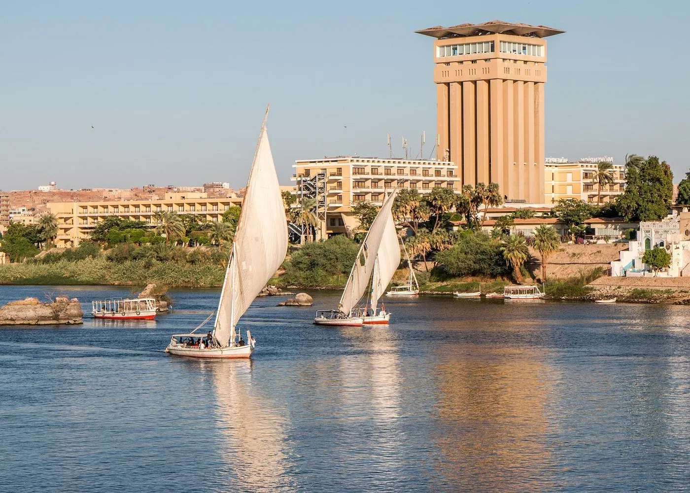 Cairo Sunset Felucca Cruise: Nile River Sailboats