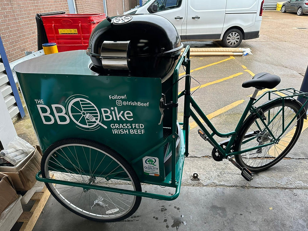 Thumbnail: HOT DOG BIKE CART TRICYCLE, VENDING CART BURGER MARKET STALL BBQ BIKE