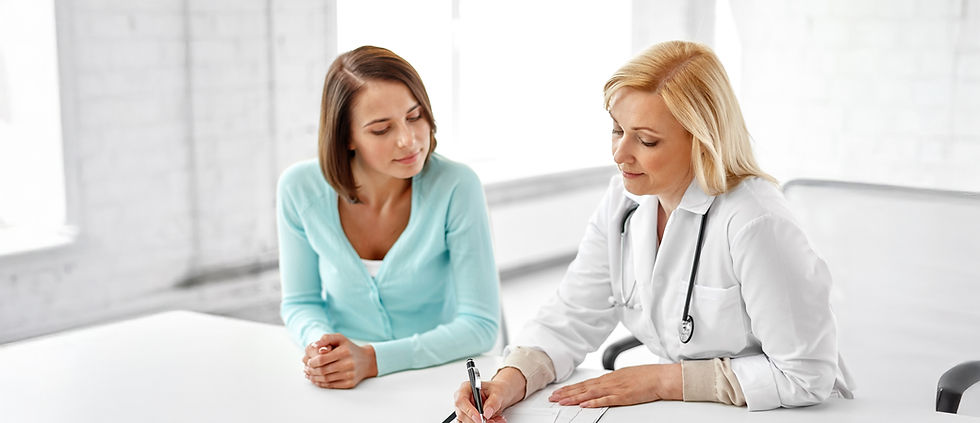 Two women chatting Keyline Care Referrals