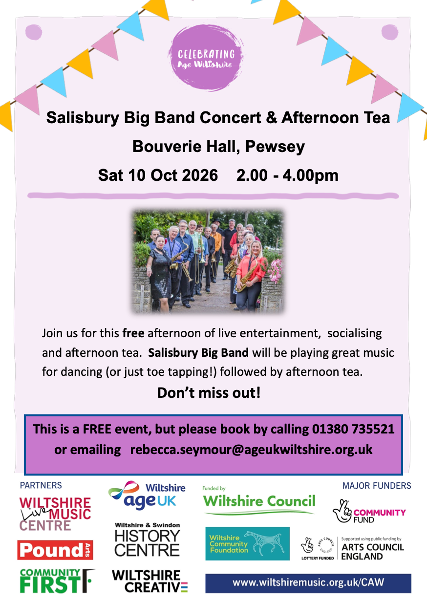 Salisbury Big Band Concert & Afternoon Tea