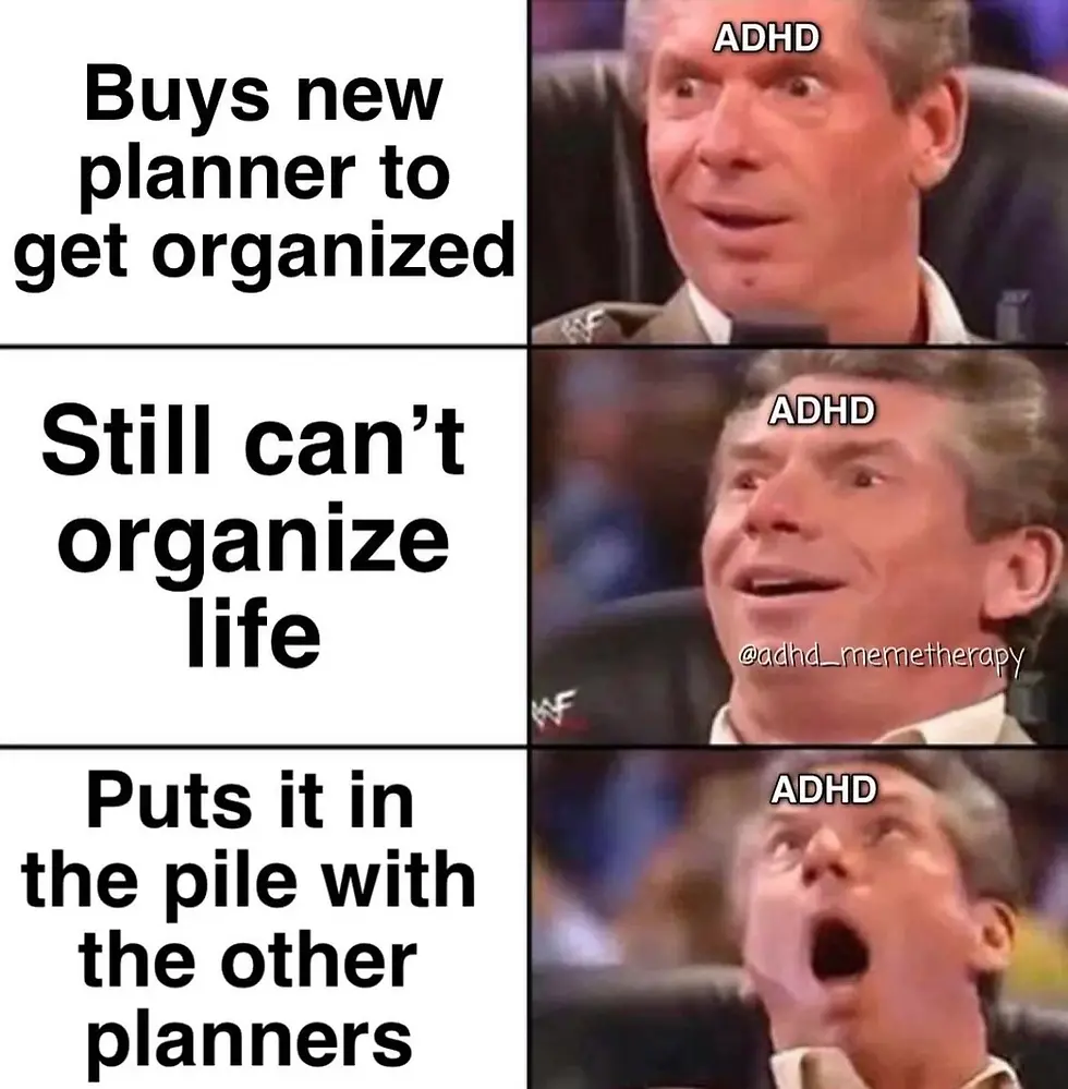 organise adhd meme