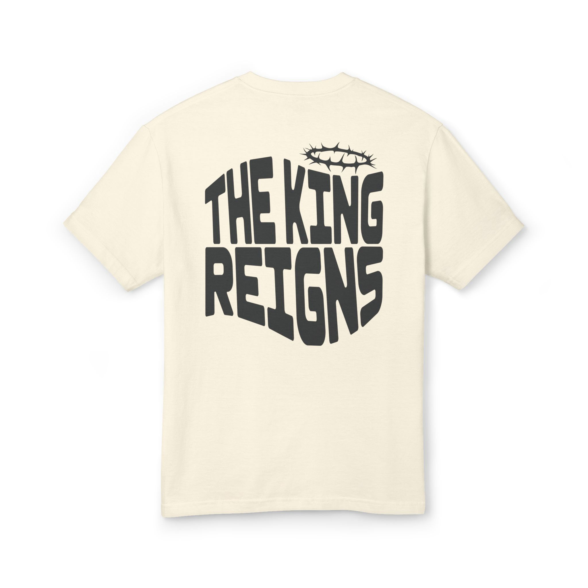 Christian "The King Reigns" Garment Dyed T-Shirt.