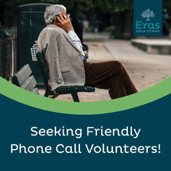 Seeking Friendly Phone Call Volunteer Social Media Post