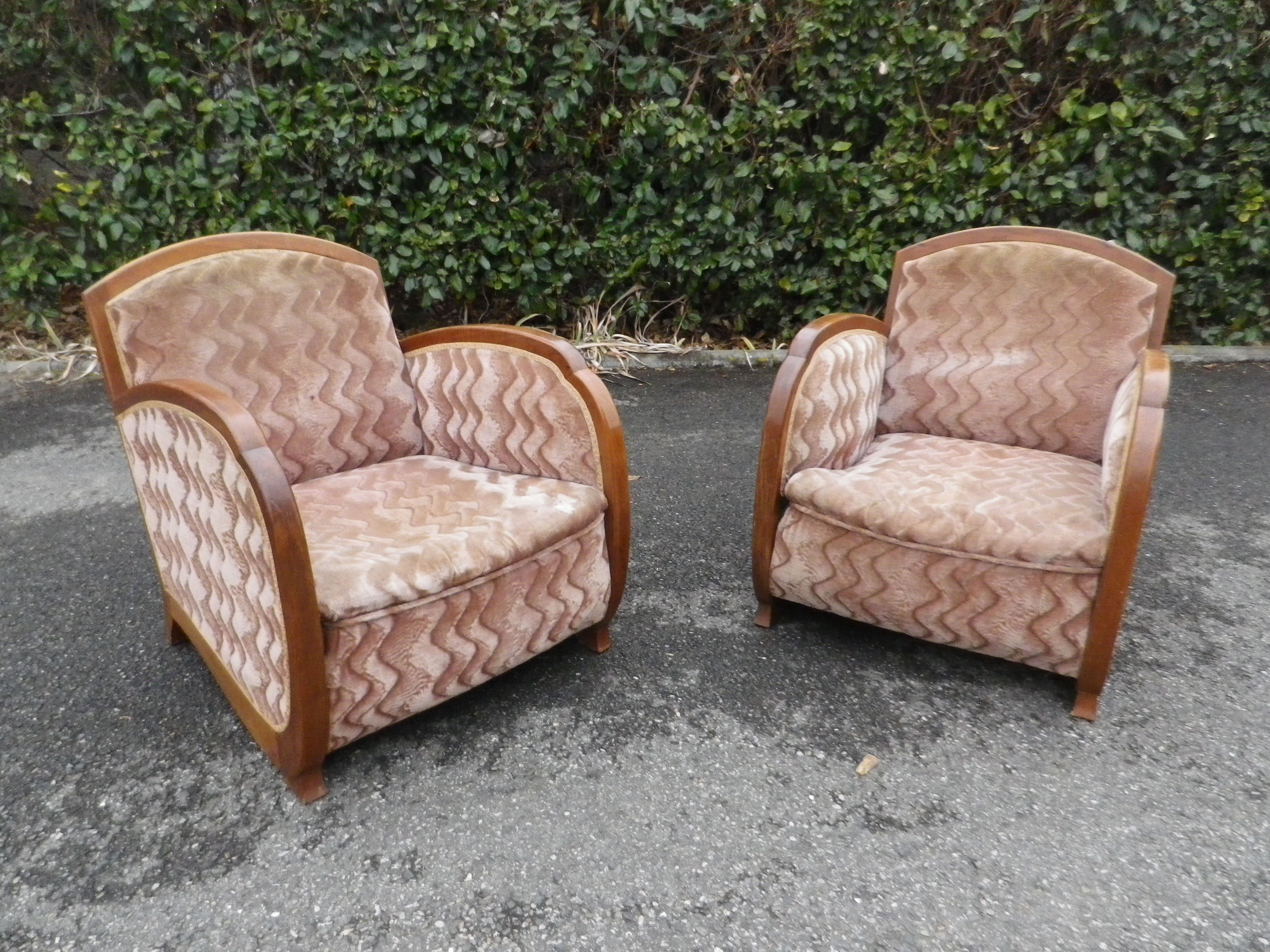 Paire de fauteuils 1925