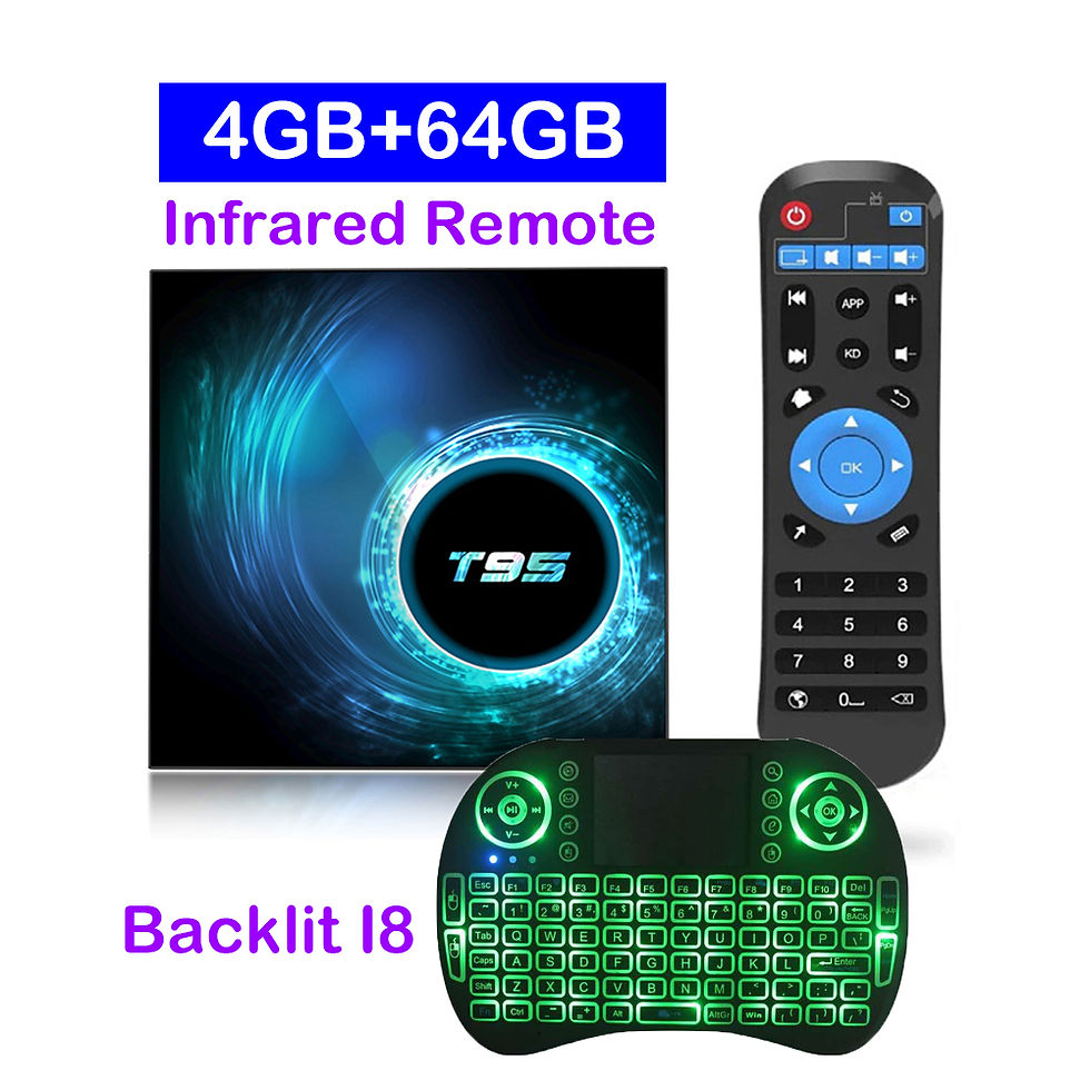 Thumbnail: ATV T95 Smart TV Box Android 16 8GB 128GB Bluetooth 6.0 Google Assistant Allwinn