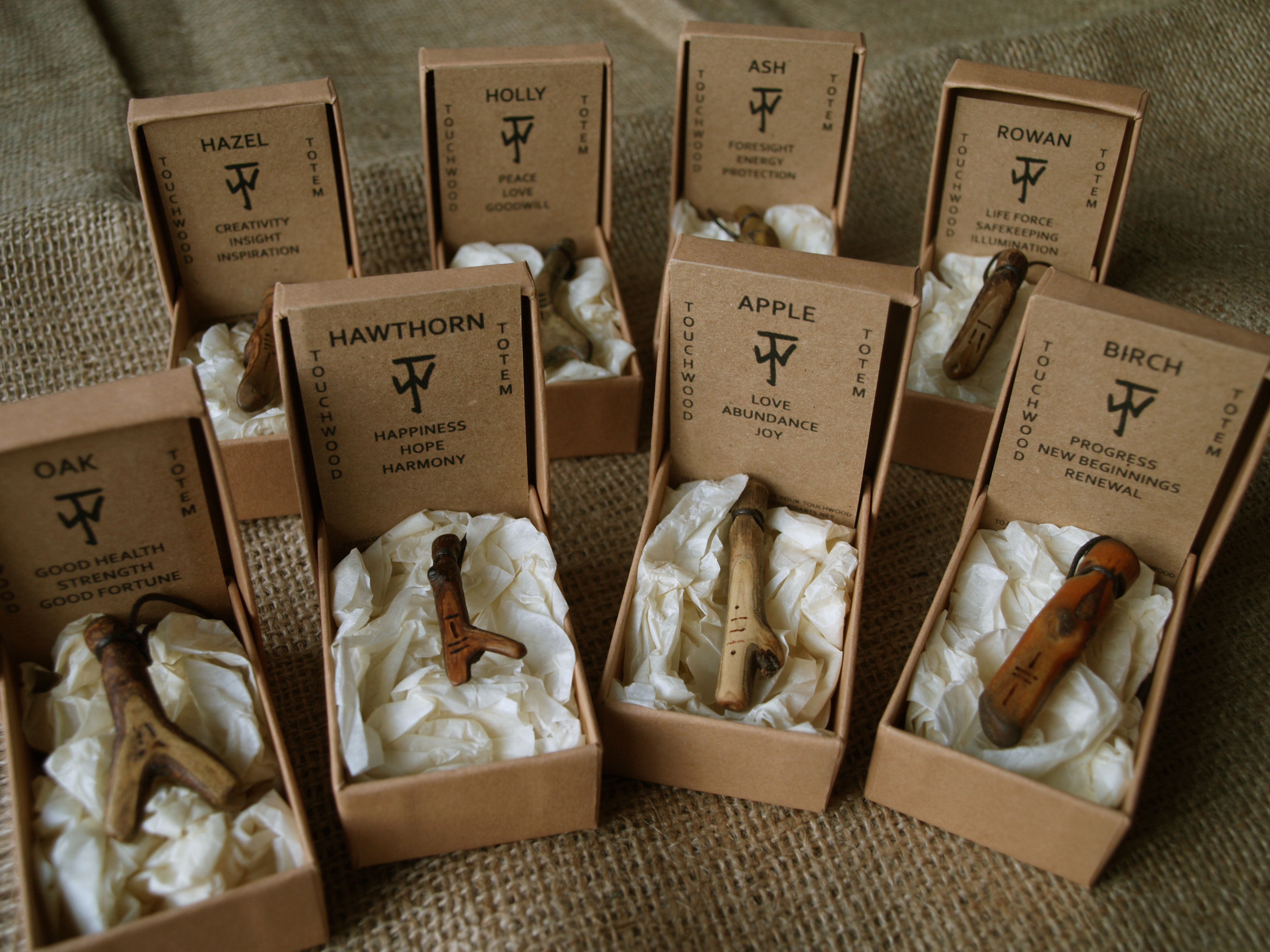 Set of 8 Touchwoods.